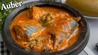 SAUCE AUBERGINES AVEC LE POISSON MAQUEREAU FRAIS