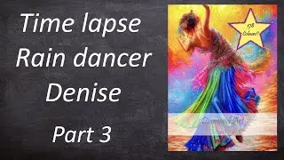 Part 3 of 6 time lapse diamond painting Rain dancer Denise from Diamond Art Studio UK