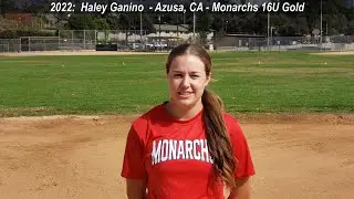 Haley Ganino - 2022 Pitcher/OF/UT - Softball Skills Video - Monarchs 16U Gold