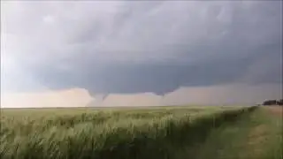 Timelapse of Wall Cloud and Tornado Forming 5-24-16