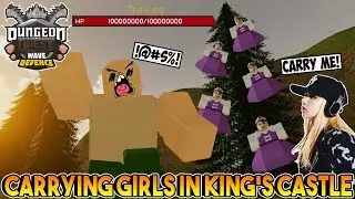 CARRYING GIRLS IN KINGS CASTLE DUNGEON QUEST ROBLOX
