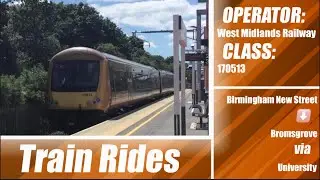 TRAIN JOURNEY |Birmingham New Street - Bromsgrove | Class 170