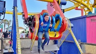 Gyro Loop - Top Spin zum selber steuern! - Pacific Park - Santa Monica Pier Los Angeles 2023
