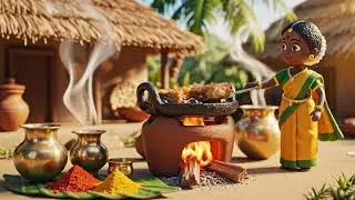 Tiny world, big flavor &mdash; Tamil village style fish fry in miniature setup 💫🔥 #minmini 