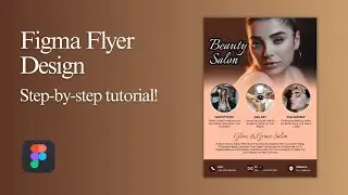 Beauty Salon Flyer Design Tutorial | Figma for Beginners