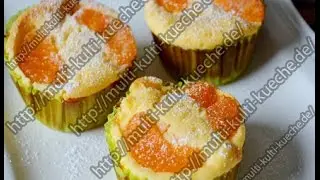 Muffins Rezept mit Frucht | Käsekuchen Muffins mit Mandarinen