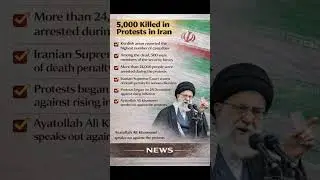 Death Toll in Iran Protests Rises to 5,000| #IranNews#MiddleEastNews#WorldNews#IranUnrest#IranCrisis