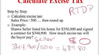Calculating Excise Tax - Help With Closing Statments