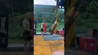 Buakaw Showing Jump Kick On The HeavyBag