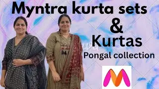 సంక్రాంతికి MYNTRA నుండి అదిరిపోయే కొత్త collections|| festive kurta sets&kurtas @ Myntra