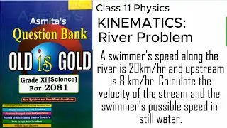 River Problem Easy Solution : Kinematics Numerical // Class 11 Physics #neb