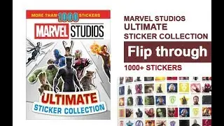 Marvel Studios Ultimate Sticker Collection 1000 stickers Flip Through