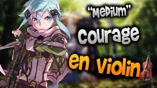 Sword Art Online II OP - Courage en Viol&iacute;n|How to Play,Tutorial,Tab,sheet music,Como Tocar|Manukes