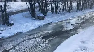 Boulder Creek in ice