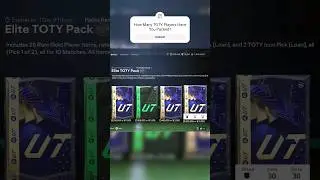 My LAST Pack Before TOTY Ends! Opening The 600K Elite TOTY Pack #fc24 #shorts #toty