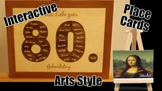 Place Cards (Interactive, Arts Style)