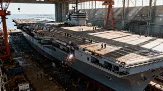 Inside The $3.4 Billion Floating Fortress Factory: How the USS America (LHA-6) Is Built