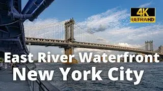 One of the Best Places to See the Brooklyn and Manhattan Bridge in New York City | 4K