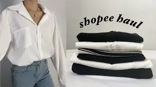 elevated school outfits affordable SHOPEE try-on haul (dress code approved)