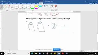 Finding a Missing Side Length in Similar Polygons