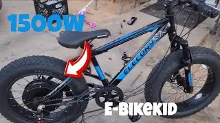 New 1500w ebike build, for E-bikekid