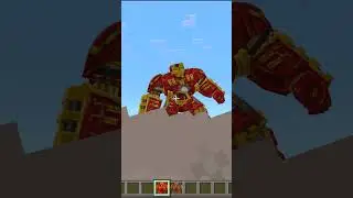 HULKBUSTER ADDON in Minecraft Bedrock Iron Man #minecraft #hulkbuster #ironman