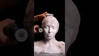 We made a realistic sculpture like a girl face! #sculpture #crafts #diy #moon