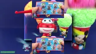 YTPMV Super Wings Play Foam Ice Cream Cups Surprise I Toy Story LOL Marvel Kinder Surprise Eggs SCAN