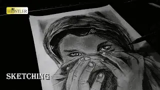 Realistic Sketching of a Girl I Hustler Arts I Drawing