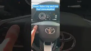Toyota Veloz | how to reset Trip and Average fuel consumption.