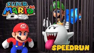 Big Boo&rsquo;s Hunt: Big Boo Battle (Unlocking Luigi) (SPEEDRUN) | Super Mario 64 DS