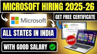 MICROSOFT HIRING 2025-26 | Software engineering Hiring in Microsoft | Pan India