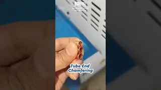Dual Station Copper Tube End Chamfering Deburring Machine