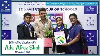 Interactive Session with Adv. Afroz Shah at St. Xavier's High School, Goregaon, Mumbai
