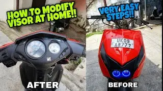 Honda Dio Modification | Remove/Change Visor Of Any Scooty At Home | Meter Cover Change|