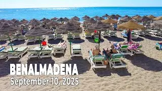 Benalmadena September 10, 2025 Promenade Walk Malaga Costa del Sol Spain [4K]