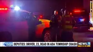 Deputies: Driver, 23, dead in Ada Township crash