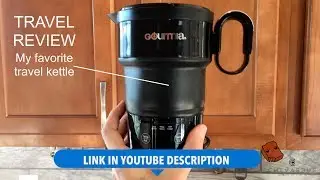 ★★★★★ Gourmia Travel Kettle Collapsible Review - Dual Voltage Travel Foldable Electric Kettle