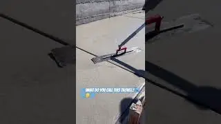 Finishing A Very Thick Concrete Pad With The &ldquo;Funny&rdquo; Trowel | #concretework #concretelife