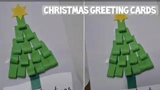 🎄✨ Pretty & Simple Christmas Greeting Card Idea | DIY Handmade Paper Card ✨🎄