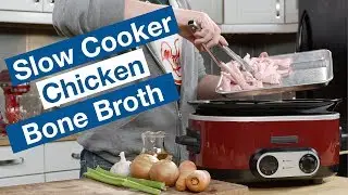 🔴 Slow Cooker Chicken Bone Broth Recipe 