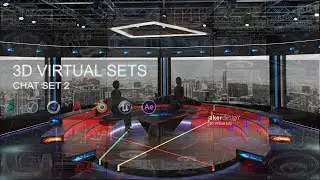 DOWNLOAD 3D VIRTUAL SET DESIGNS. News studios, Talkshows, Stage events and more.