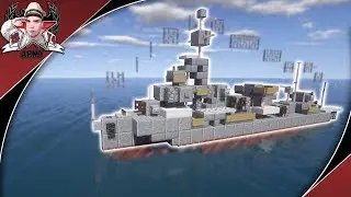 Minecraft Bath Tub Builds: WW2 IJN Kagerō | Kagerō-Class Destroyer Tutorial (1:5 Scale)