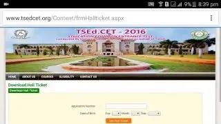 How to Download EDCET Hall Ticket 2016