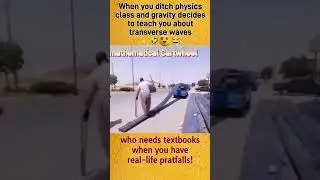 The Best Example Of TRANSVERSE WAVE || #funnyvideo#viral#trending#education#students#jee#goals