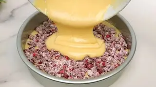 Мой ХОДОВОЙ пирог с замороженными ягодами на каждый день бьет все рекорды по скорости приготовления