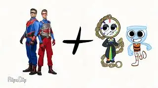 Captain Man + Dyle = Captain-Clock and Kid-Danger + Finn = Fish-Danger 🦸&zwj;♂️⏰🦸🎣