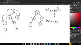 Binary Tree da min va max qiymatlarni topish.
