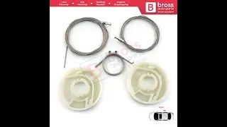 Bross Auto Parts BDP228 Right Side Electrical Sliding Door Guide Rail Kit 7E1843872 for VW T5 T6