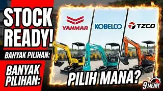 Stock Ready Mini Excavator: Tzco, Yanmar, Kobelco, dan Banyak Lagi! 